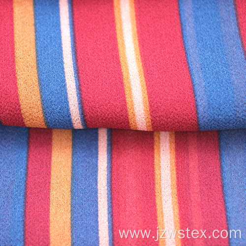 polyester chiffon stripe fabric multiple colors available